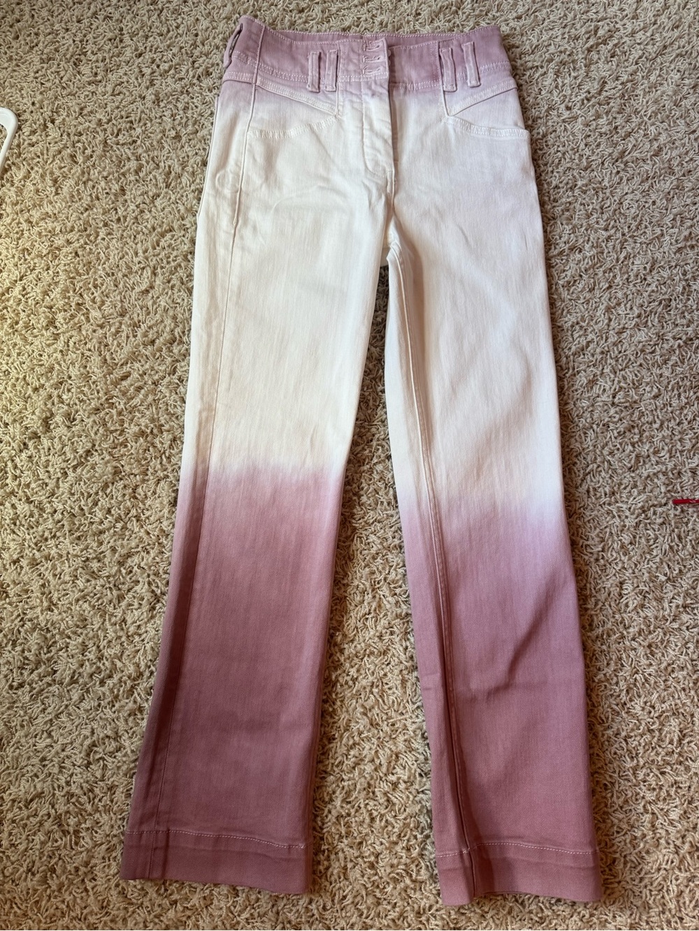 Anthropologie Pilcro Ultra High-Rise Dip-Dyed Slim Jeans NWT 25